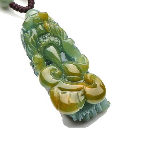 千载一玉 油绿貔貅翡翠吊坠