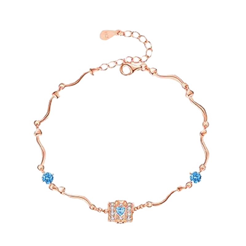 菲乐普 玫瑰金小蛮腰手链