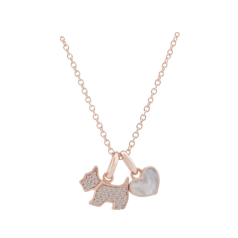 AGATHA爱心小狗项链