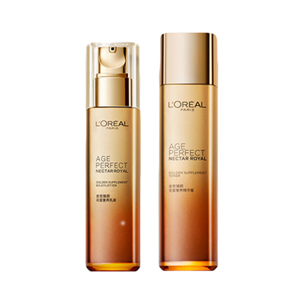 欧莱雅 金致臻颜花蜜护肤套装