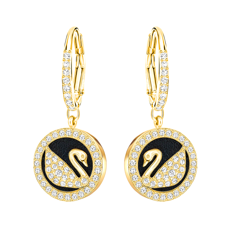 施华洛世奇 小天鹅 耳坠