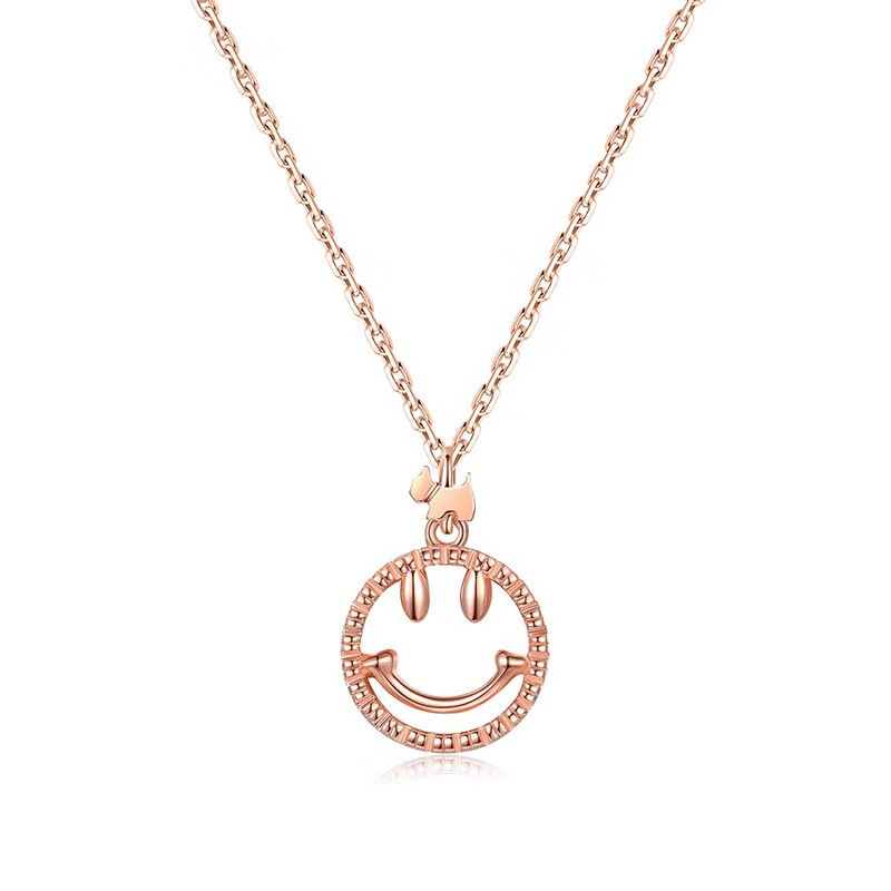 AGATHA 镂空笑脸 项链