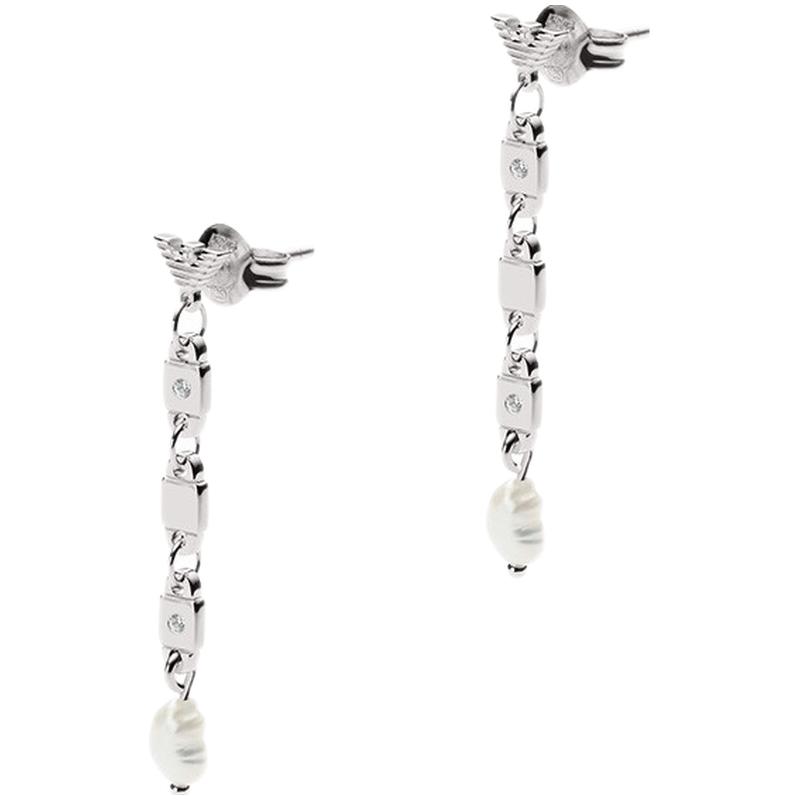 阿玛尼 珍珠镶钻耳饰