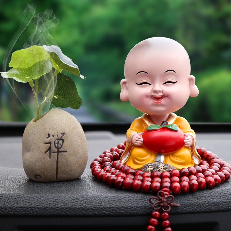 璐艺恺 花果植物精油小和尚公仔