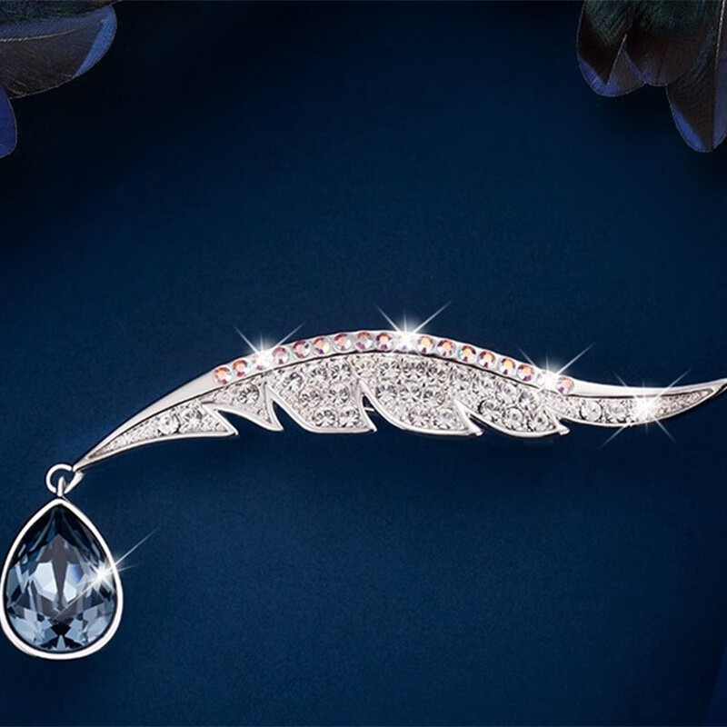 Molady天使之泪镶钻胸针