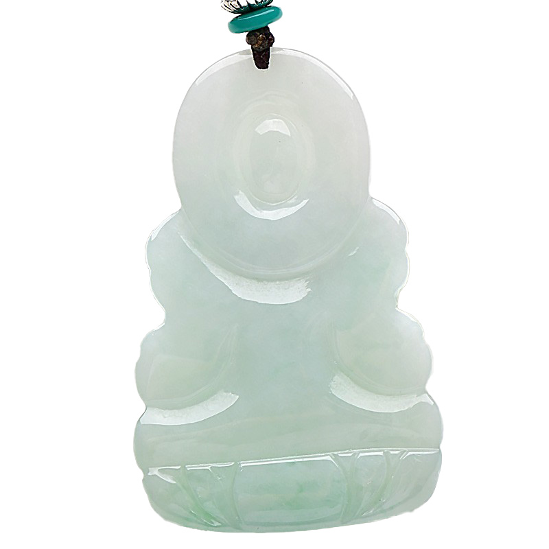 可玉可求温润细致翡翠吊坠