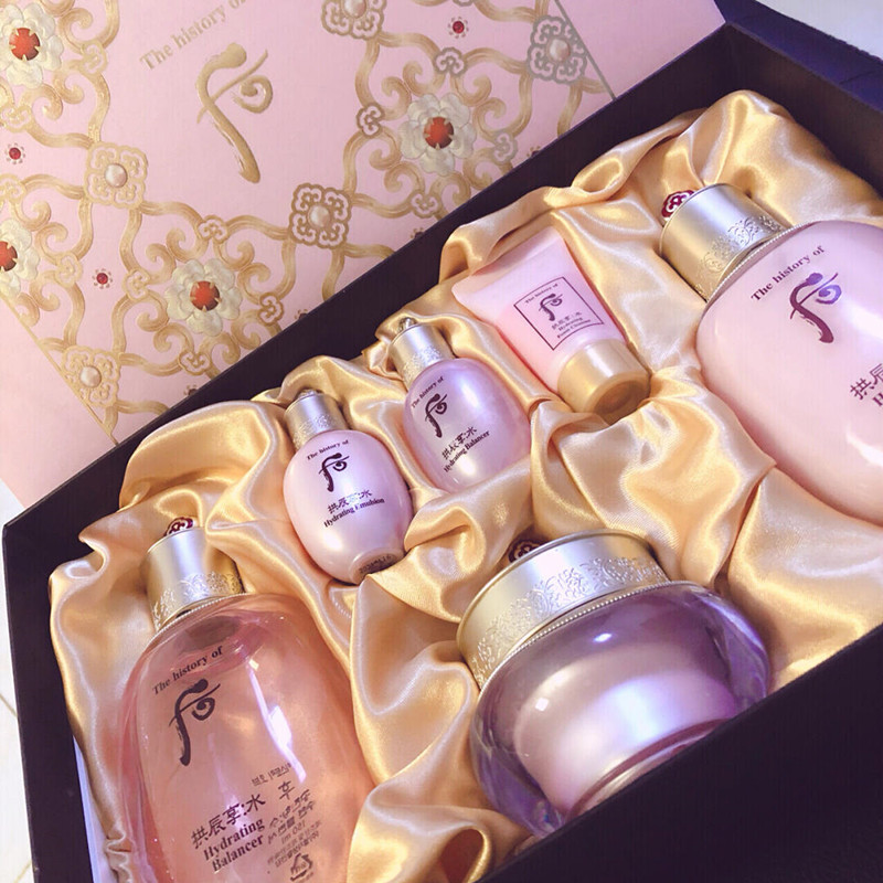 whoo清透补水护肤套装