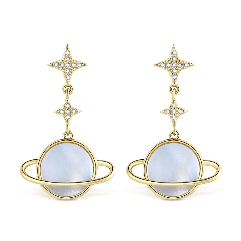 T400气质甜美星球耳坠