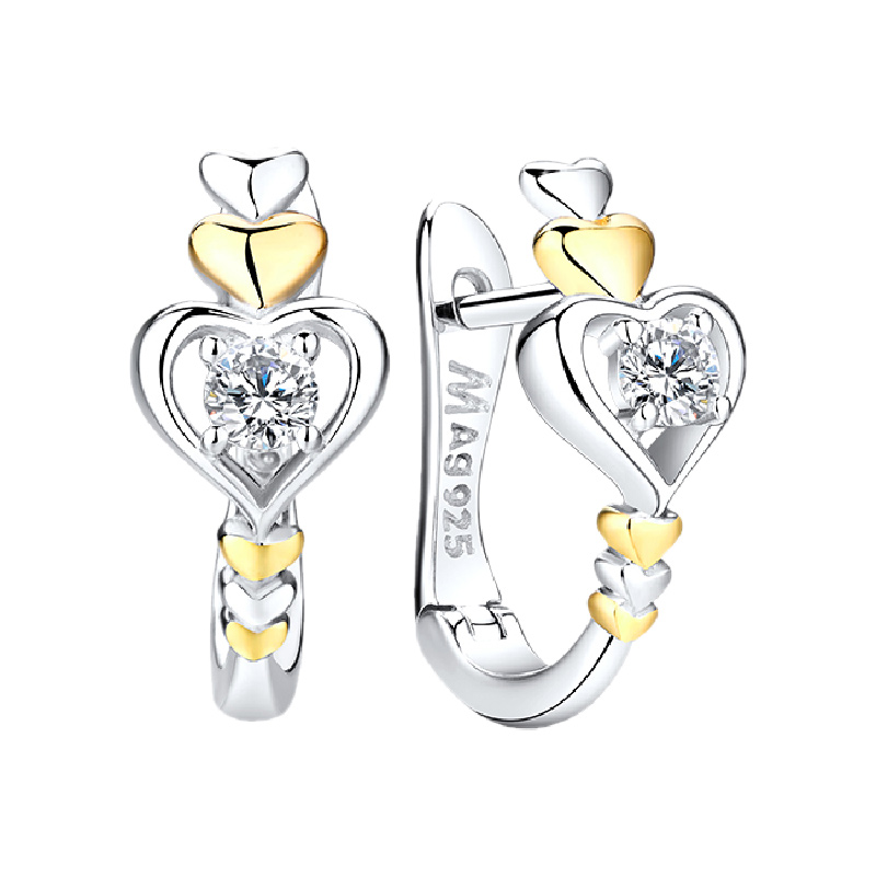 MyMiss镀铂金耳饰