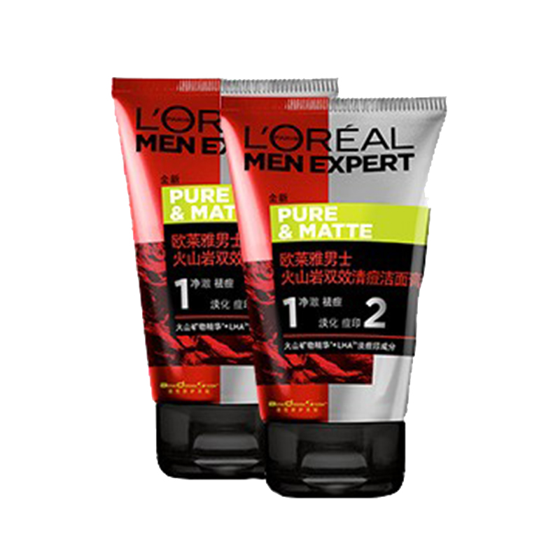 欧莱雅 双效清痘男士洁面乳