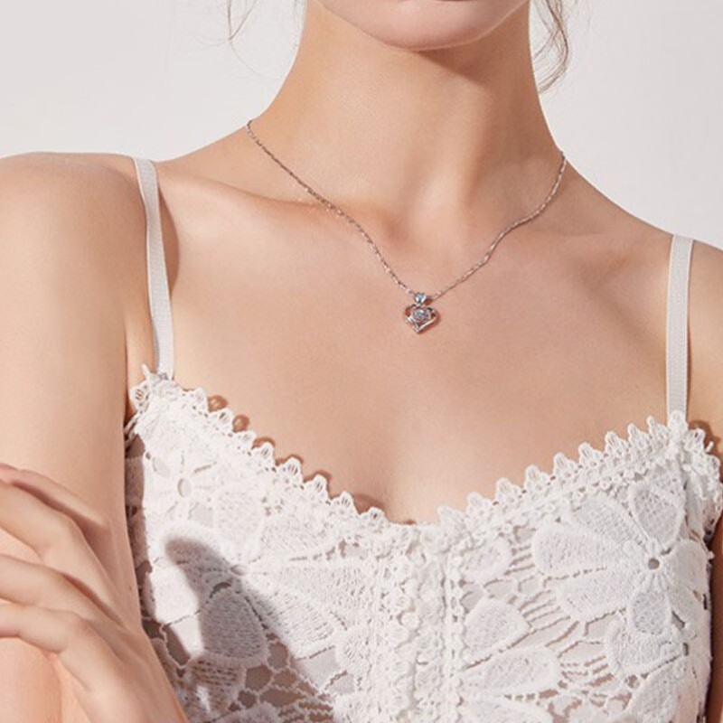 圣雅罗 精工四爪镶嵌项链