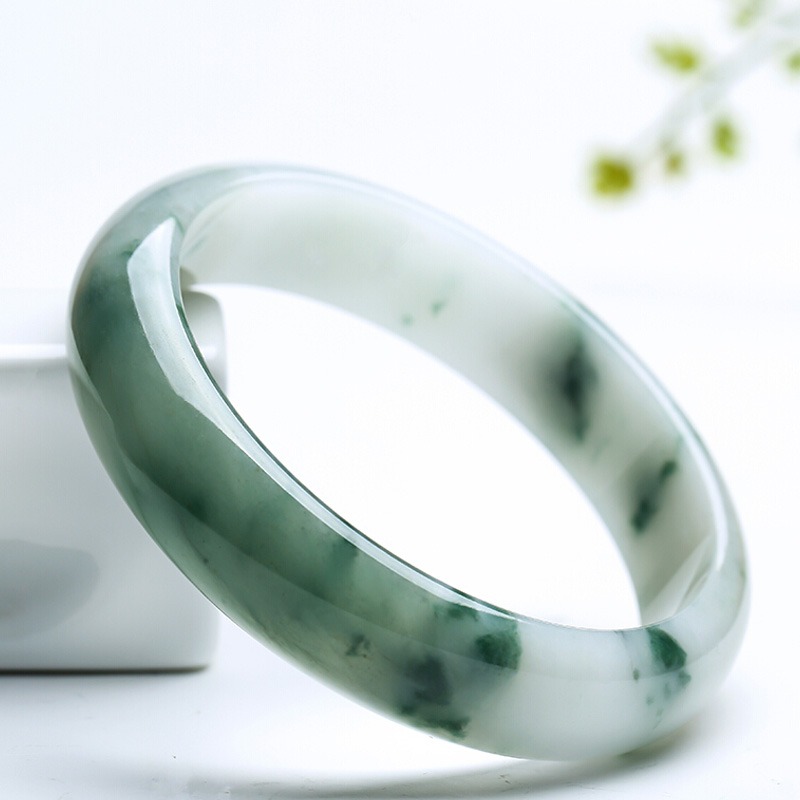 净心石 翡翠飘花 手镯