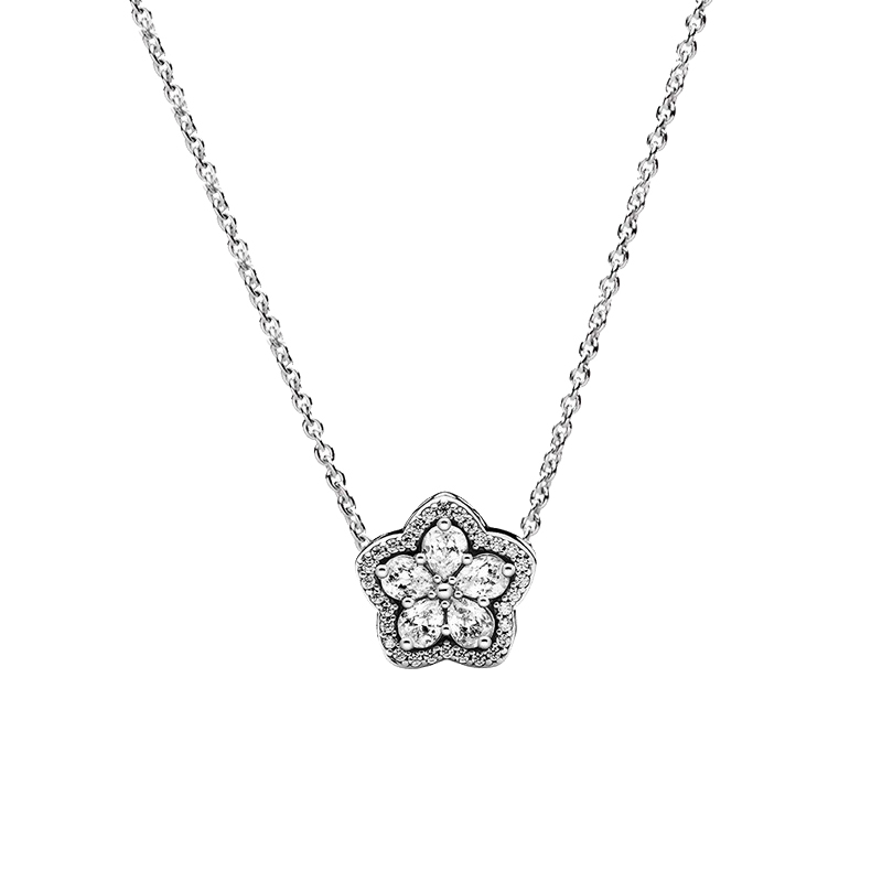 潘多拉 闪耀雪花项链