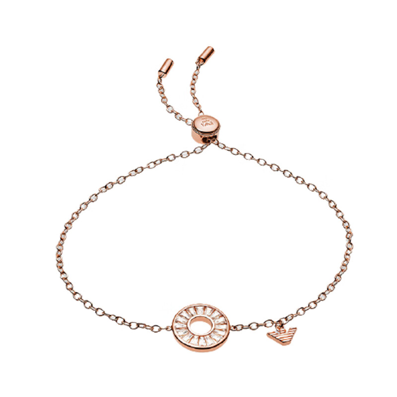 阿玛尼 925银平安扣手链