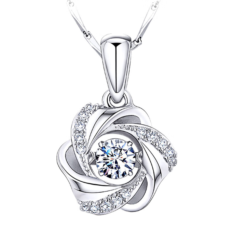 Mymiss 爱如花银项链