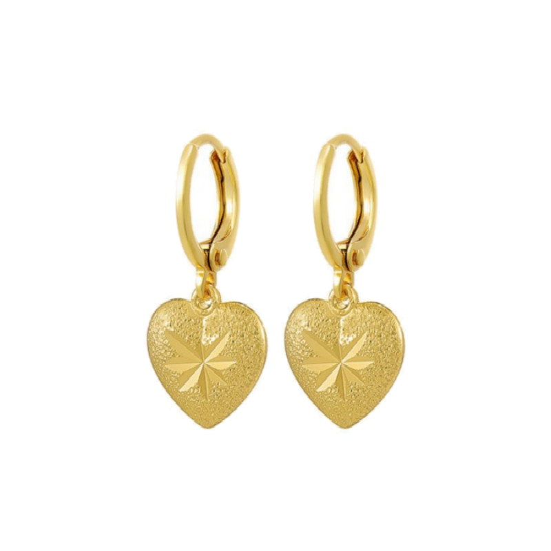 白雪公主 金色转运珠耳饰