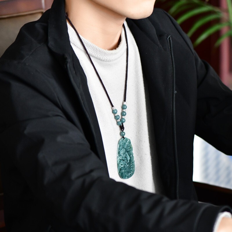 千载一玉 无纹无裂 翡翠吊坠