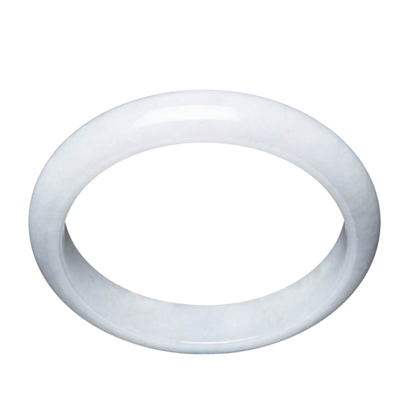 周大福 宽条圆形翡翠手镯