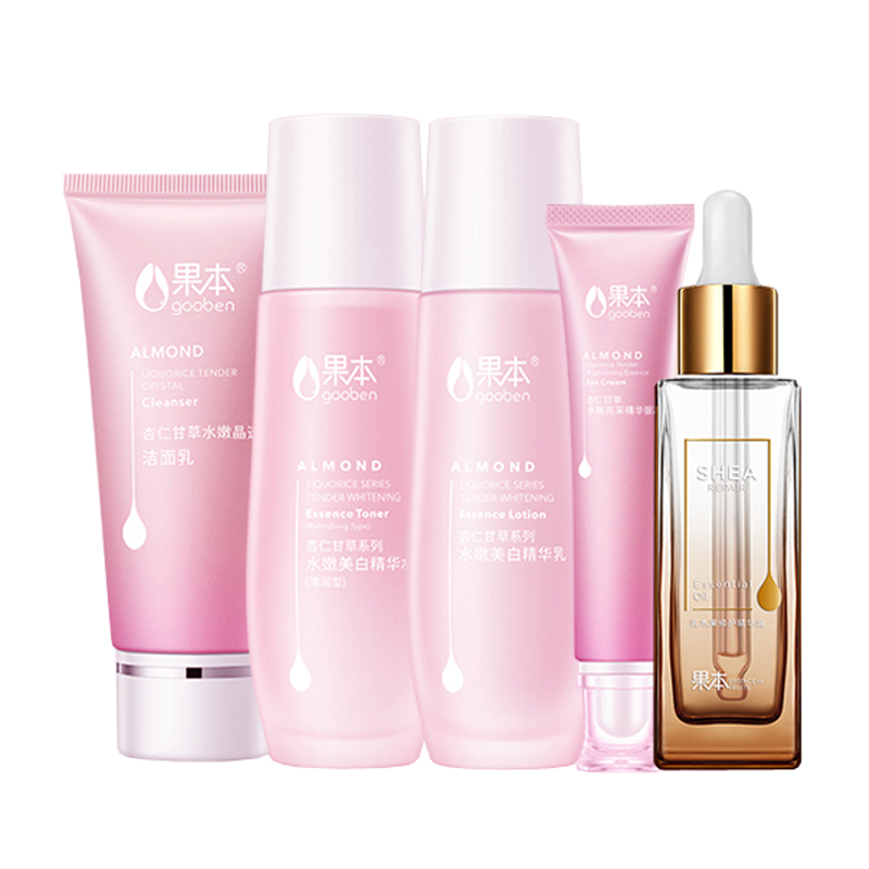 果本 杏仁甘草水嫩 护肤套装