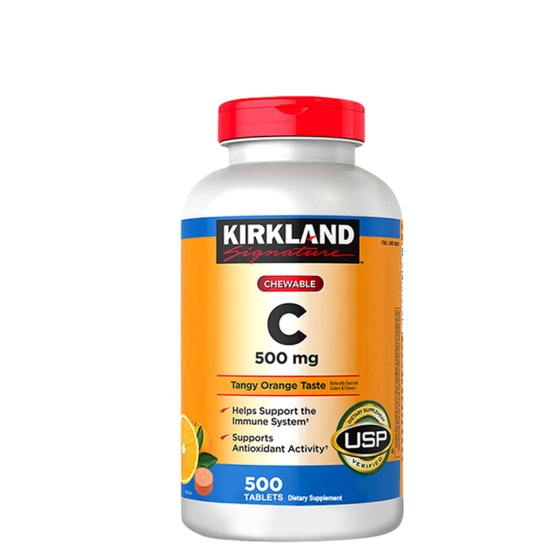 柯克兰 橙味 维C咀嚼片