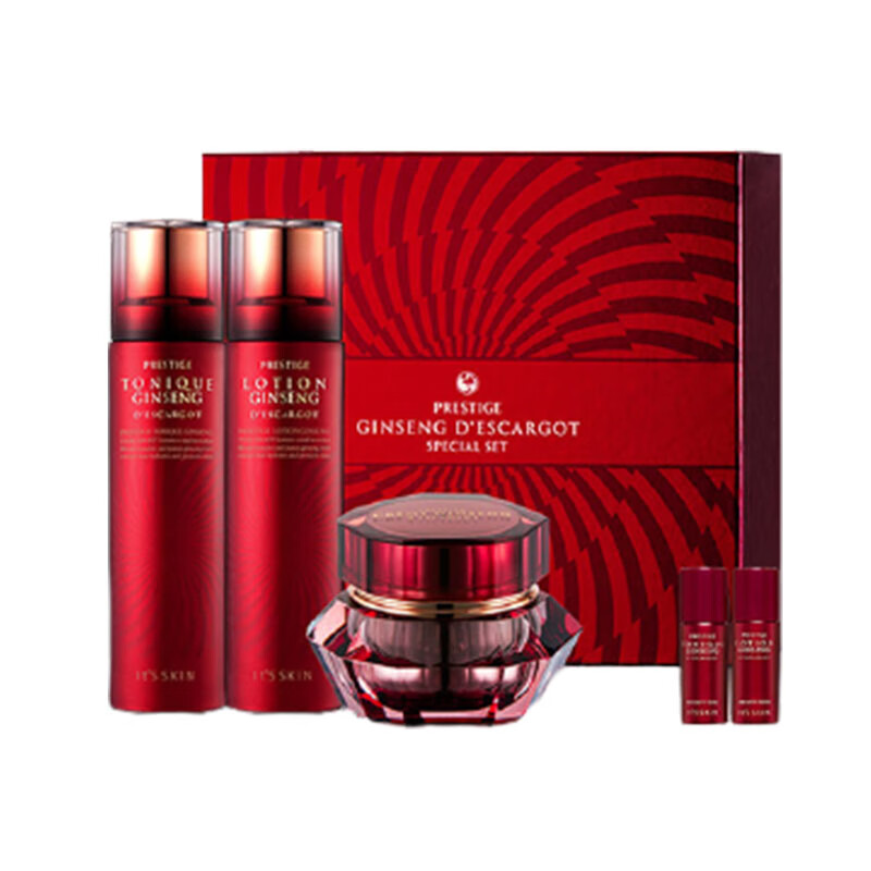 伊思 红参蜗牛水乳护肤套装