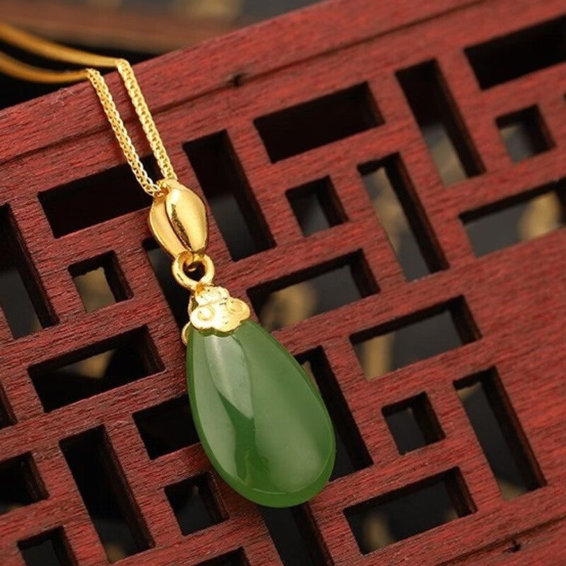 老庙 黄金水滴 吊坠