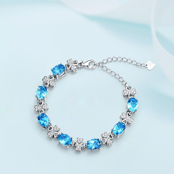 TEUCER 四叶草水晶手链