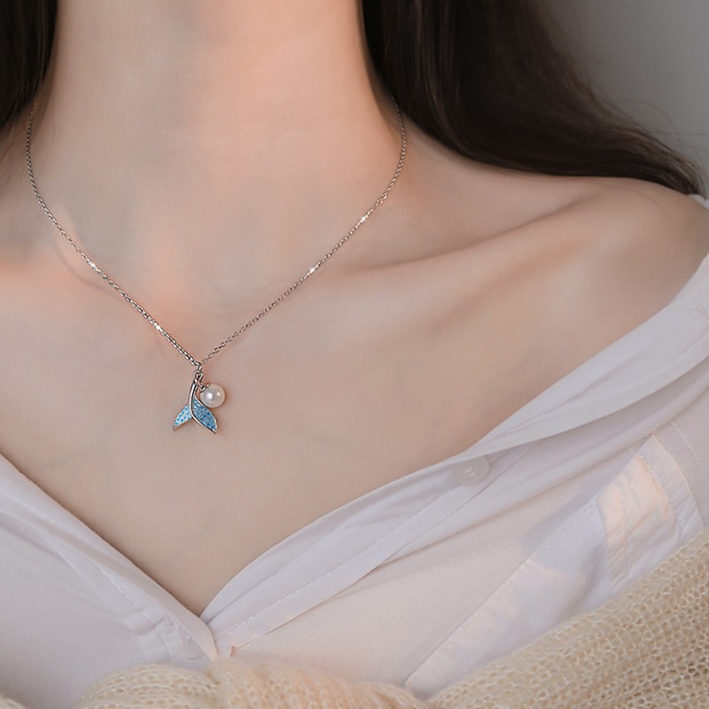 伊黛儿鱼尾珍珠项链