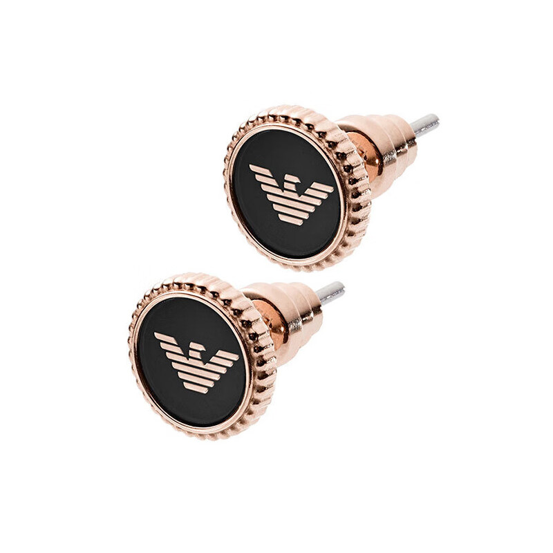 阿玛尼 玫瑰金色系列耳钉