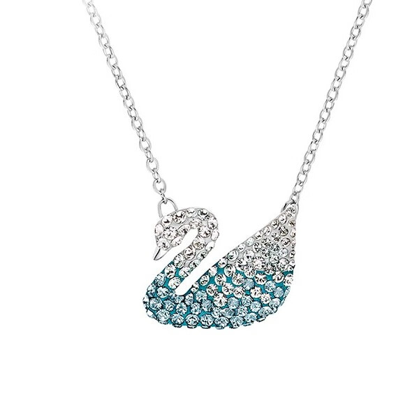 施华洛世奇 蓝色天鹅项链
