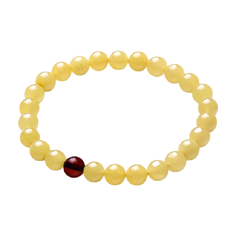 周大福 圆润琥珀手链