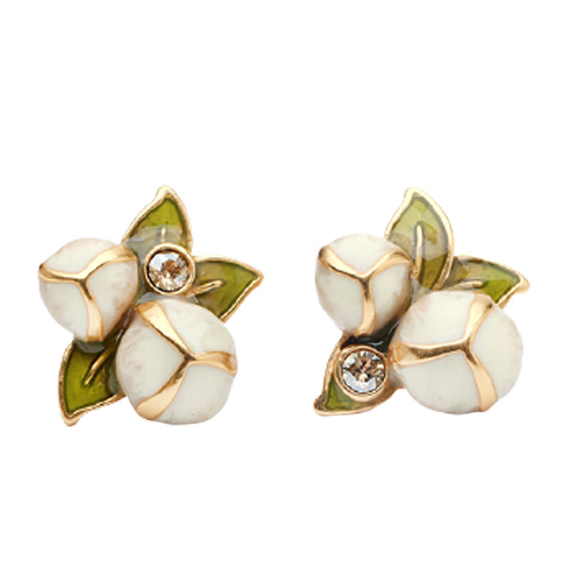 翡拉拉 手绘彩晶耳饰