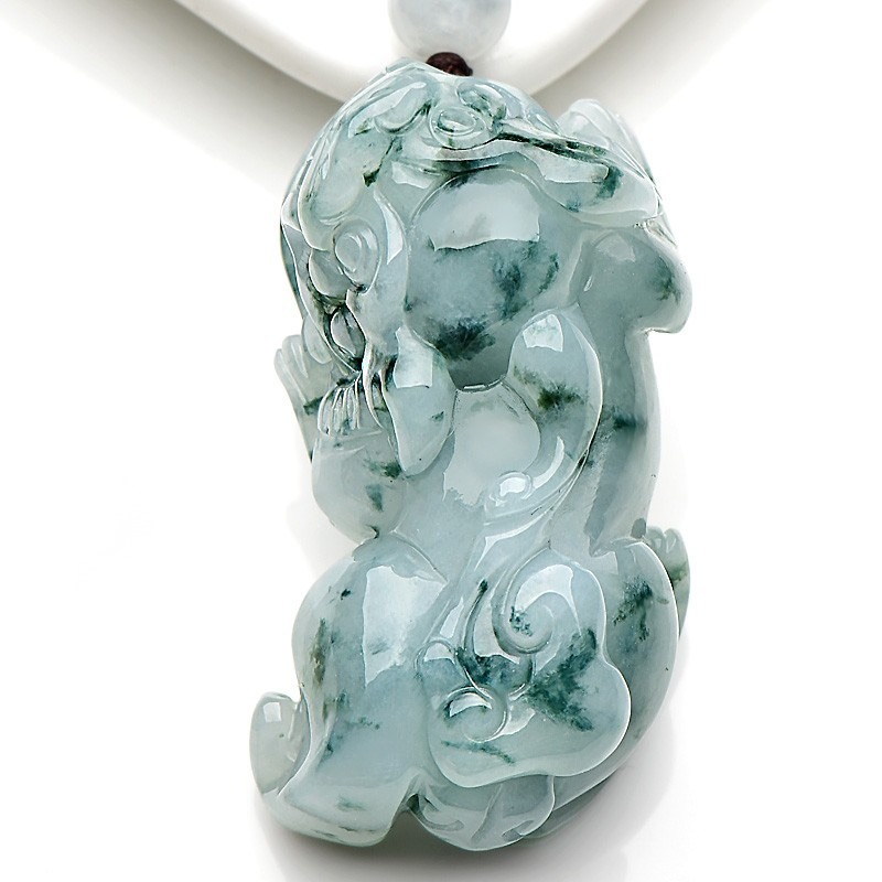 可玉可求 飘花双面雕刻 吊坠