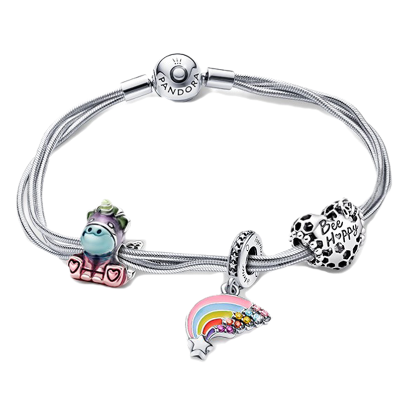 潘多拉 彩虹布鲁手链