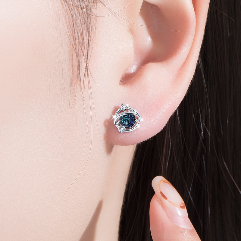 桑玛 星空琉璃耳饰