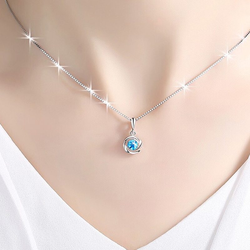 筑梦银 925银饰锁骨项链