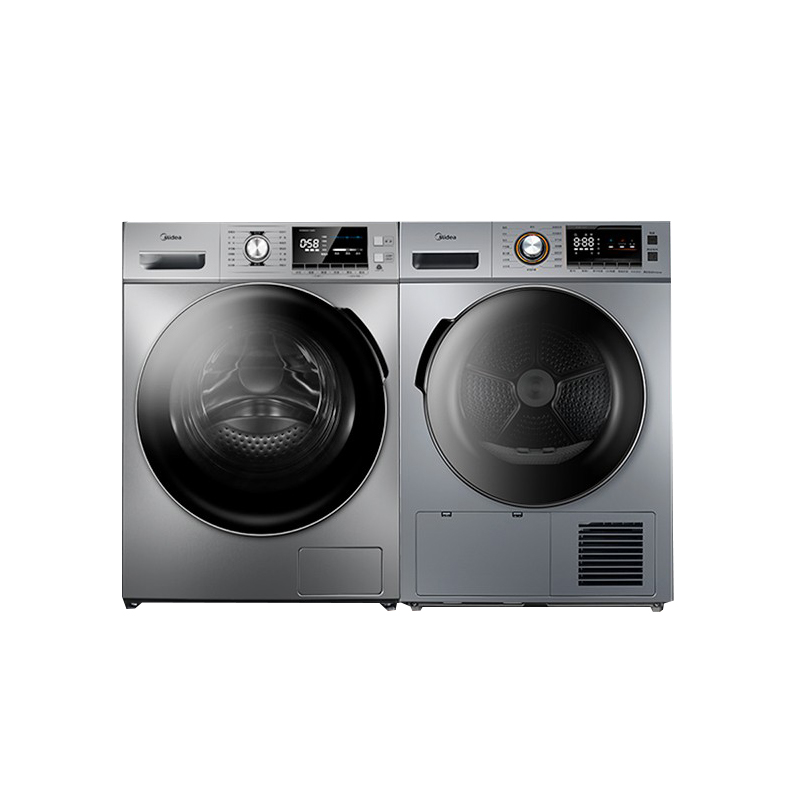 美的低噪音洗烘套装