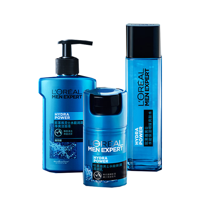 欧莱雅 男士水能增强保湿套装
