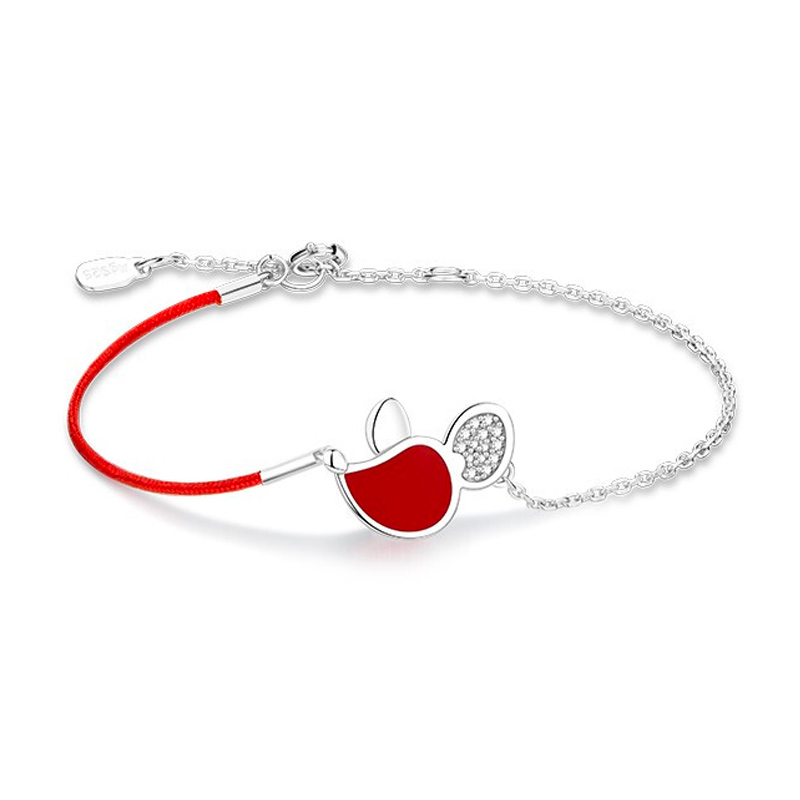 Mymiss银铂金可爱老鼠手链