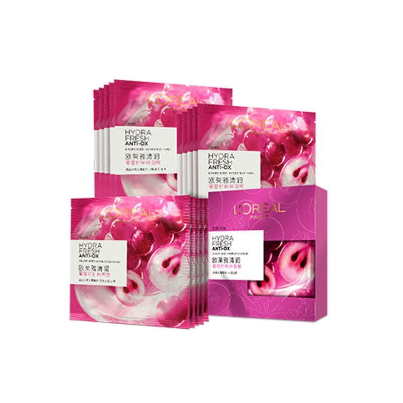 欧莱雅 清润葡萄籽鲜粹面膜