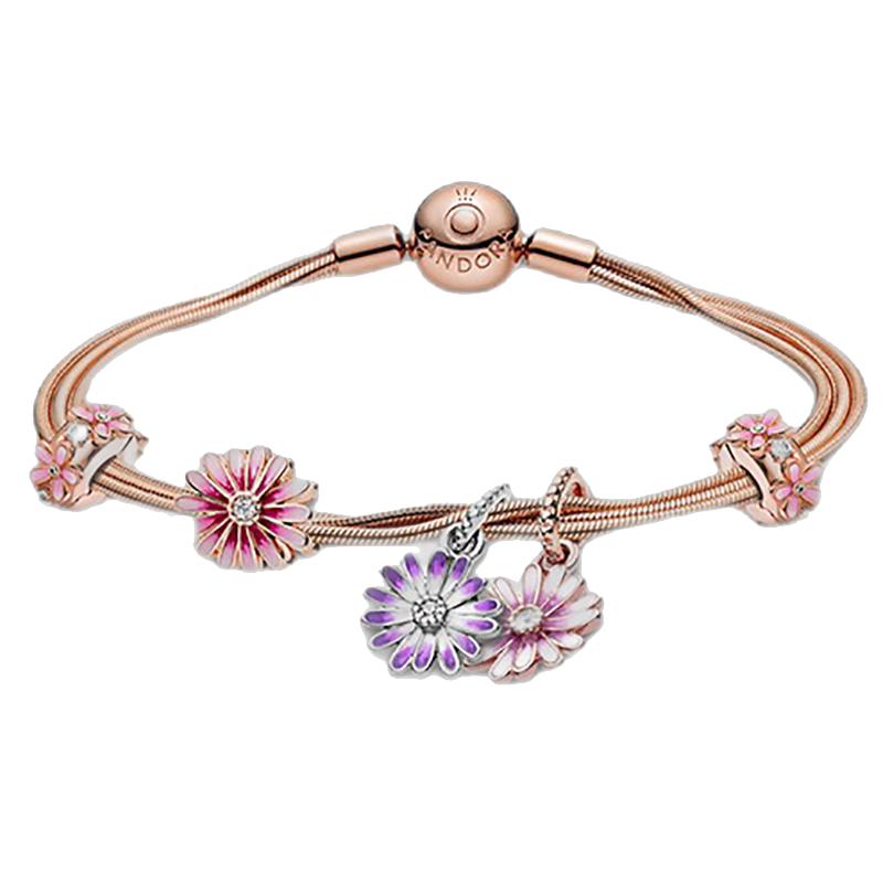 潘多拉 玫瑰金色手链