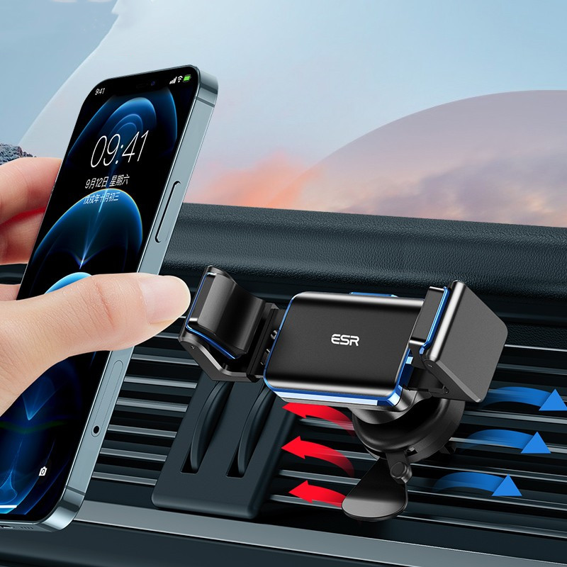 亿色 一键锁定车载手机支架