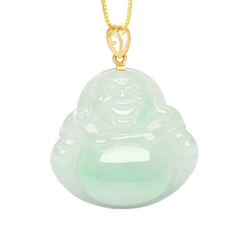 凤禧 水润佛像 翡翠吊坠