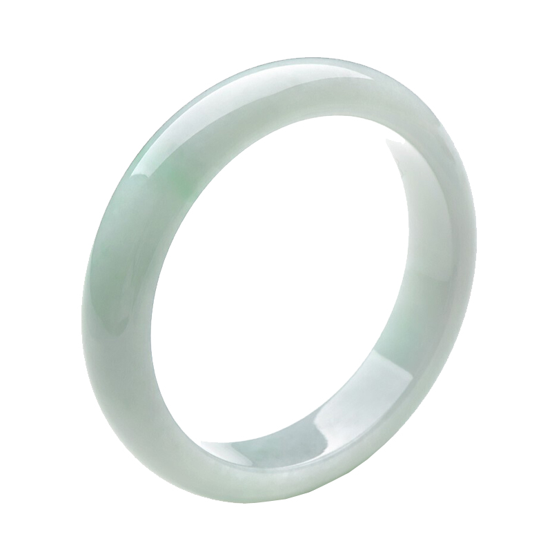 可玉可求 宽条 翡翠手镯