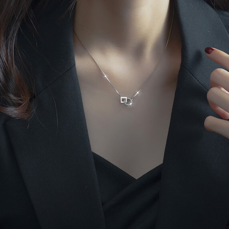 伊黛儿 冷淡风银项链