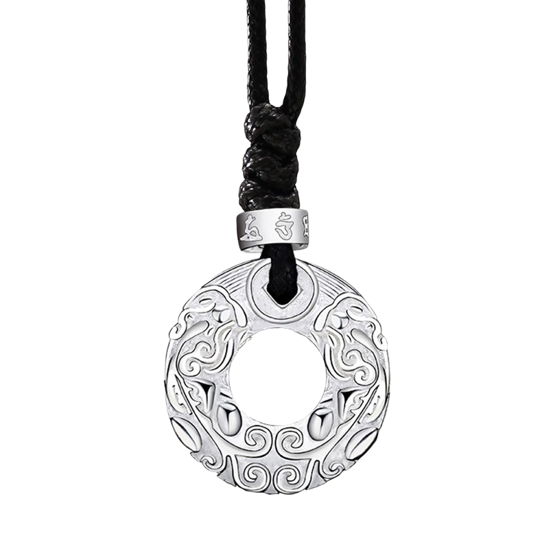 玖长时足银貔貅吊坠项链