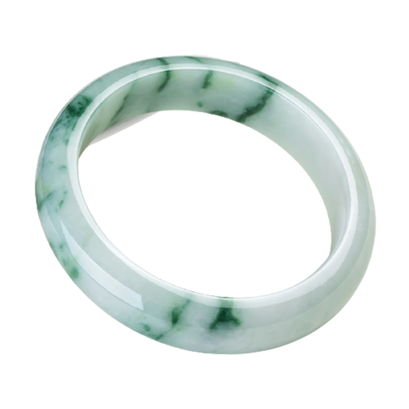 百瑞之春 飘花翡翠手镯