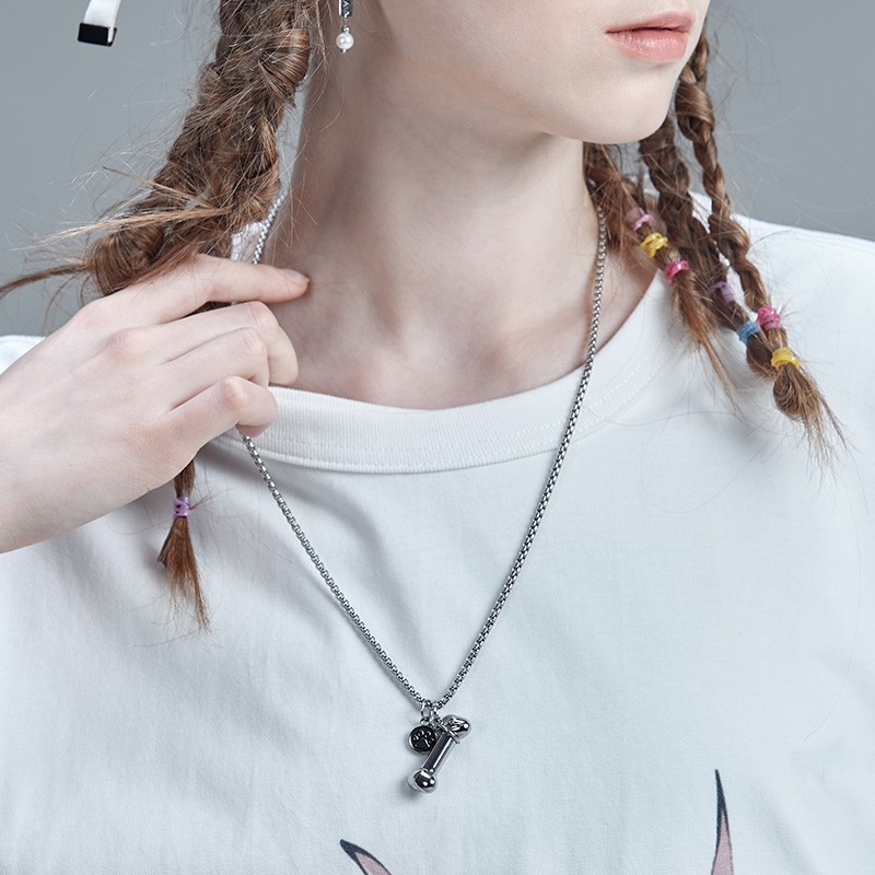 GUUKA 潮牌骨头吊坠项链