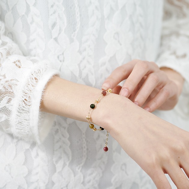 topgirl 七彩水晶手链