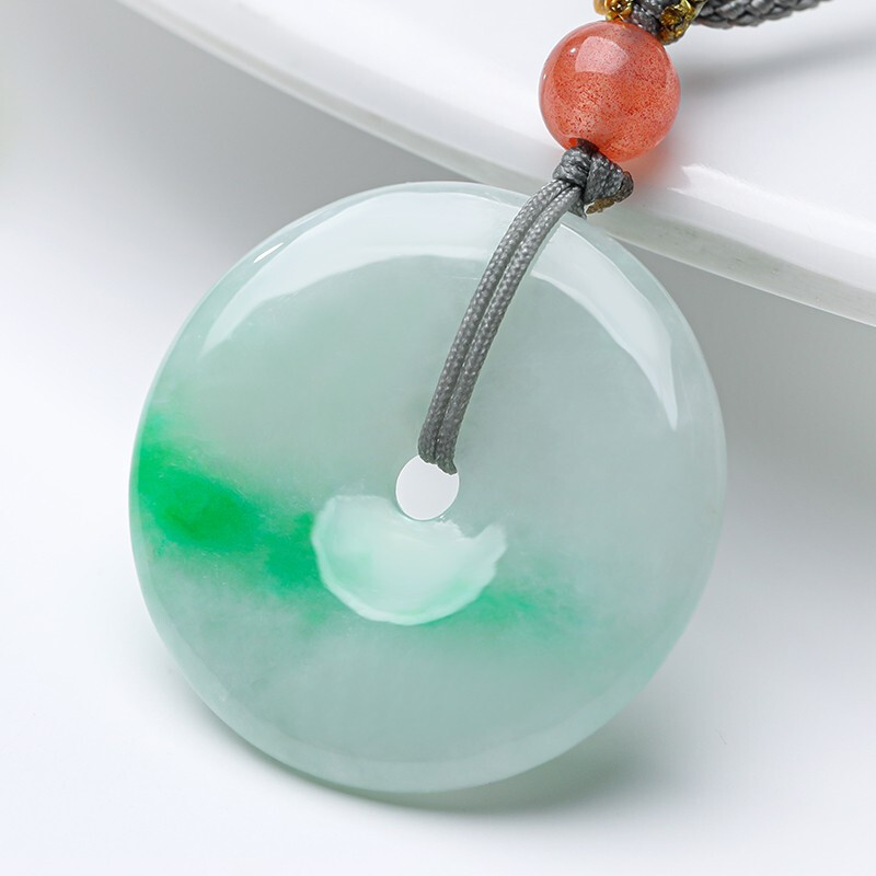 净心石 平安扣翡翠吊坠